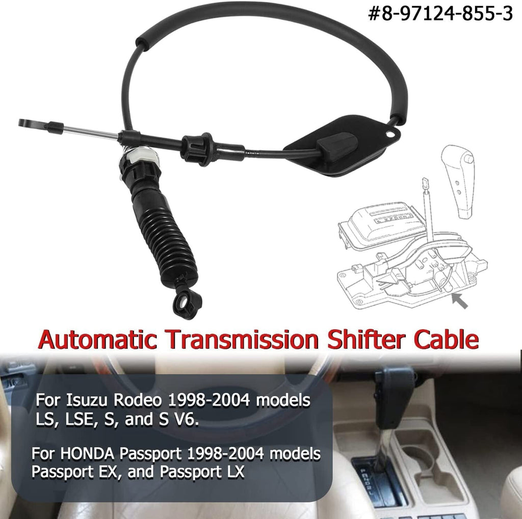 Shift Shifter Cable for Isuzu Rodeo/Amigo Passport 1998-2004 8-97124-855-3