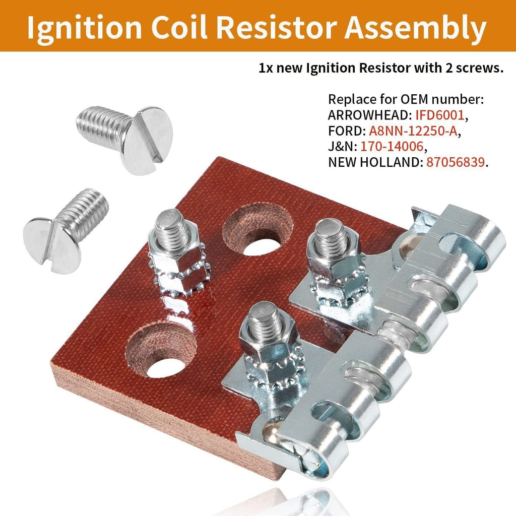 Ignition Coil Resistor Assembly For Ford Tractor 2N 8N 9N 87056839 A8NN12250A