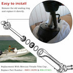 2X Outboard Verado Trim Cap For Mercury 8M0118299 896157A01 6-Cylinder 200HP-300