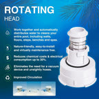 Rotating PopUp Head Nozzel Replacement for PCC2000 in-Floor Cleaning System