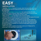 Rotating PopUp Head Nozzel Replacement for PCC2000 in-Floor Cleaning System