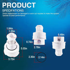 Rotating PopUp Head Nozzel Replacement for PCC2000 in-Floor Cleaning System