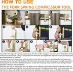 TFSC 01 Fork Spring Compressor Motorcycles Tool for Most Sport Bikes Road Racers