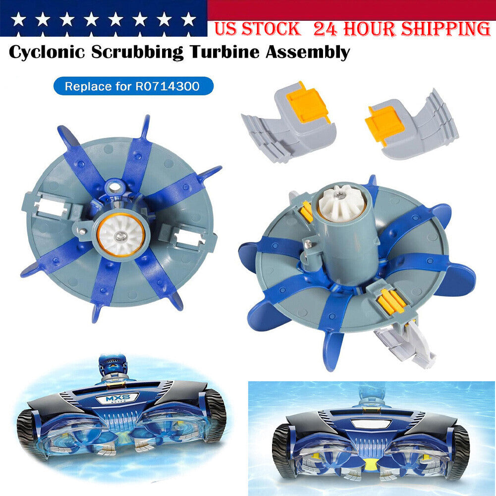 2PCS R0714300 Cyclonic Scrubbing Turbine Assembly For Zodiac MX6/8, MX6/8 Elite