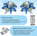 2PCS R0714300 Cyclonic Scrubbing Turbine Assembly For Zodiac MX6/8, MX6/8 Elite