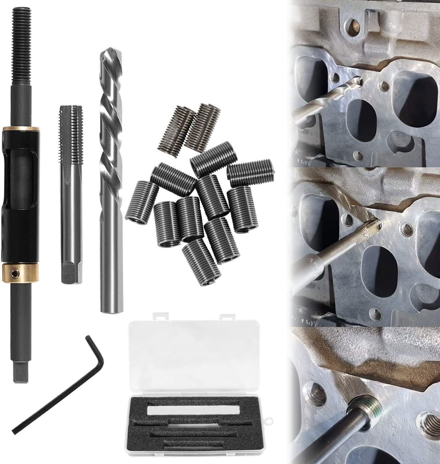 M11x1.5 Head Bolt Thread Repair Kit for Toyota Honda Ford GM Nissan Scion Isuzu
