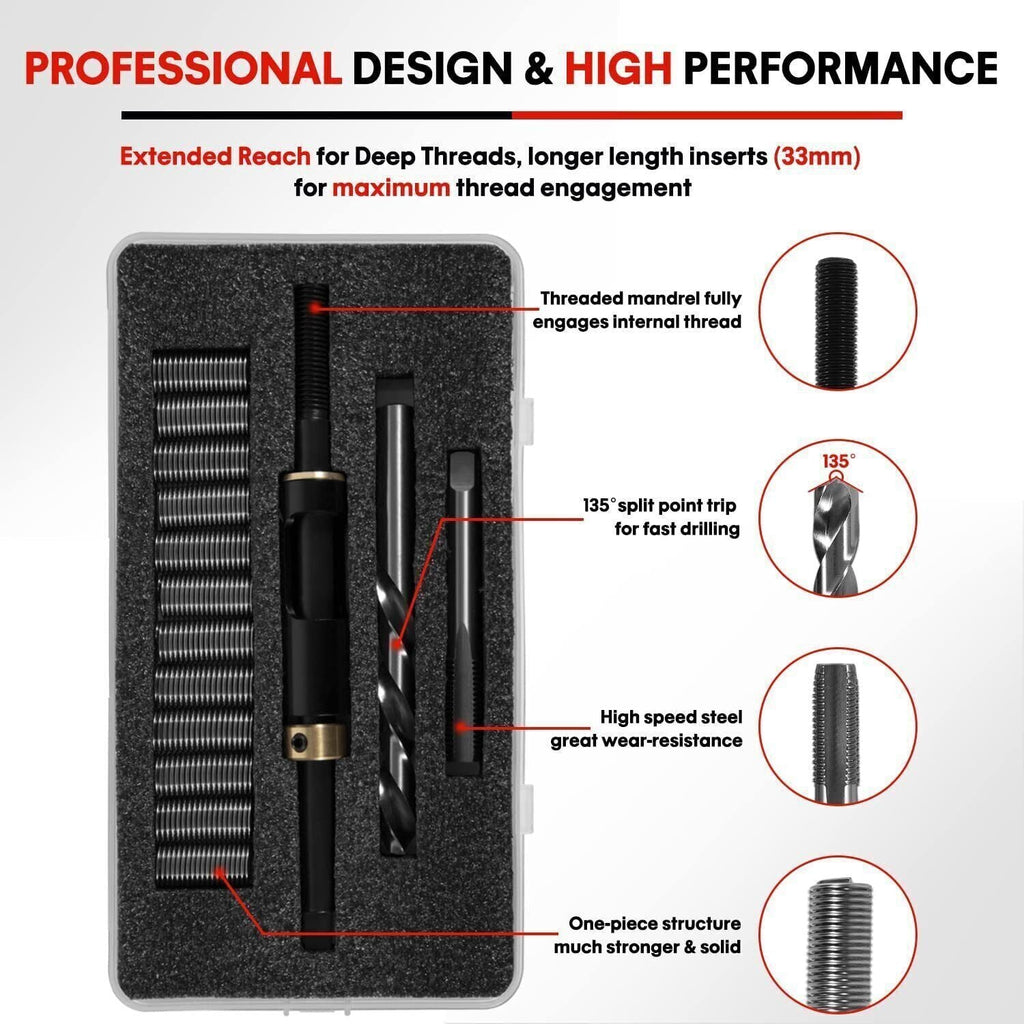 M11x1.5 Head Bolt Thread Repair Kit for Toyota Honda Ford GM Nissan Scion Isuzu