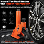 Manual Tire Bead Breaker 38"-42" Tires Repair Tool with Rubber Pad Protector