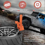 Manual Tire Bead Breaker 38"-42" Tires Repair Tool with Rubber Pad Protector