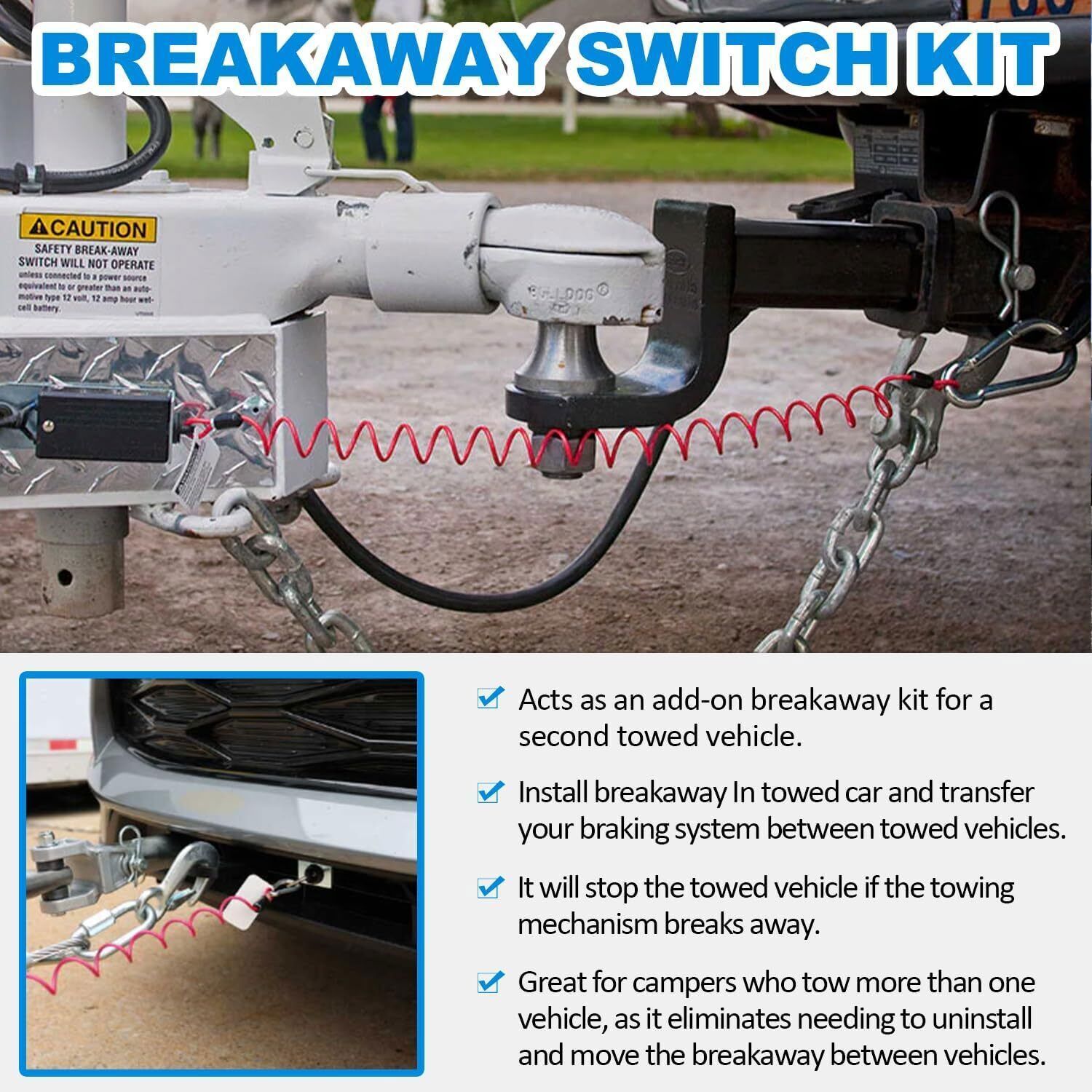 BRK2505 Breakaway Switch Kit For Blue Ox Patriot BRK2012 Patriot II BRK2010/2016