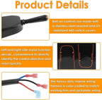 Bezel Control Switch Blinker Trim/Jack Plate For Seastar Hydraulic PT1000-1P, 2P