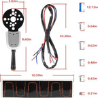 Bezel Control Switch Blinker Trim/Jack Plate For Seastar Hydraulic PT1000-1P, 2P
