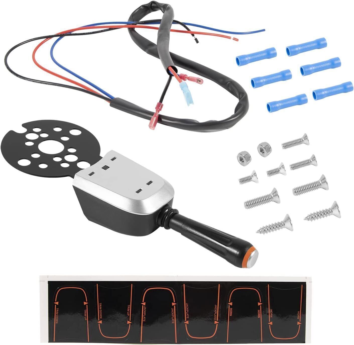 Bezel Control Switch Blinker Trim/Jack Plate For Seastar Hydraulic PT1000-1P, 2P