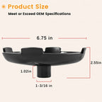 Floor Jack Saddle 6.75 Inch Diameter, 1-3/16 Inch Diameter Stem Fits Many Models
