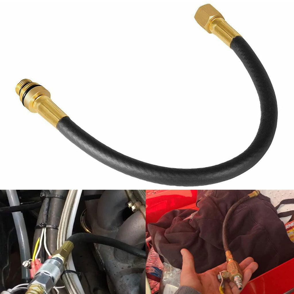 For 14mm & 18mm Spark Plug Threads 19700 Air Valve Holder 12" Flexible Hose