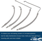 Trim Tilt Hydraulic Ram Cylinder Hose Kit for Mercruiser Alpha One Gen Two 1 2