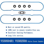 Valve Cover Graphite Gasket Set Grommets Kit for Chevy GMC 4.8/5.3/6.0/6.2/7.0L