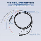 Power/Data Cable 4-Pin 010-12199-04 for Garmin Striker EchoMAP, Striker Series