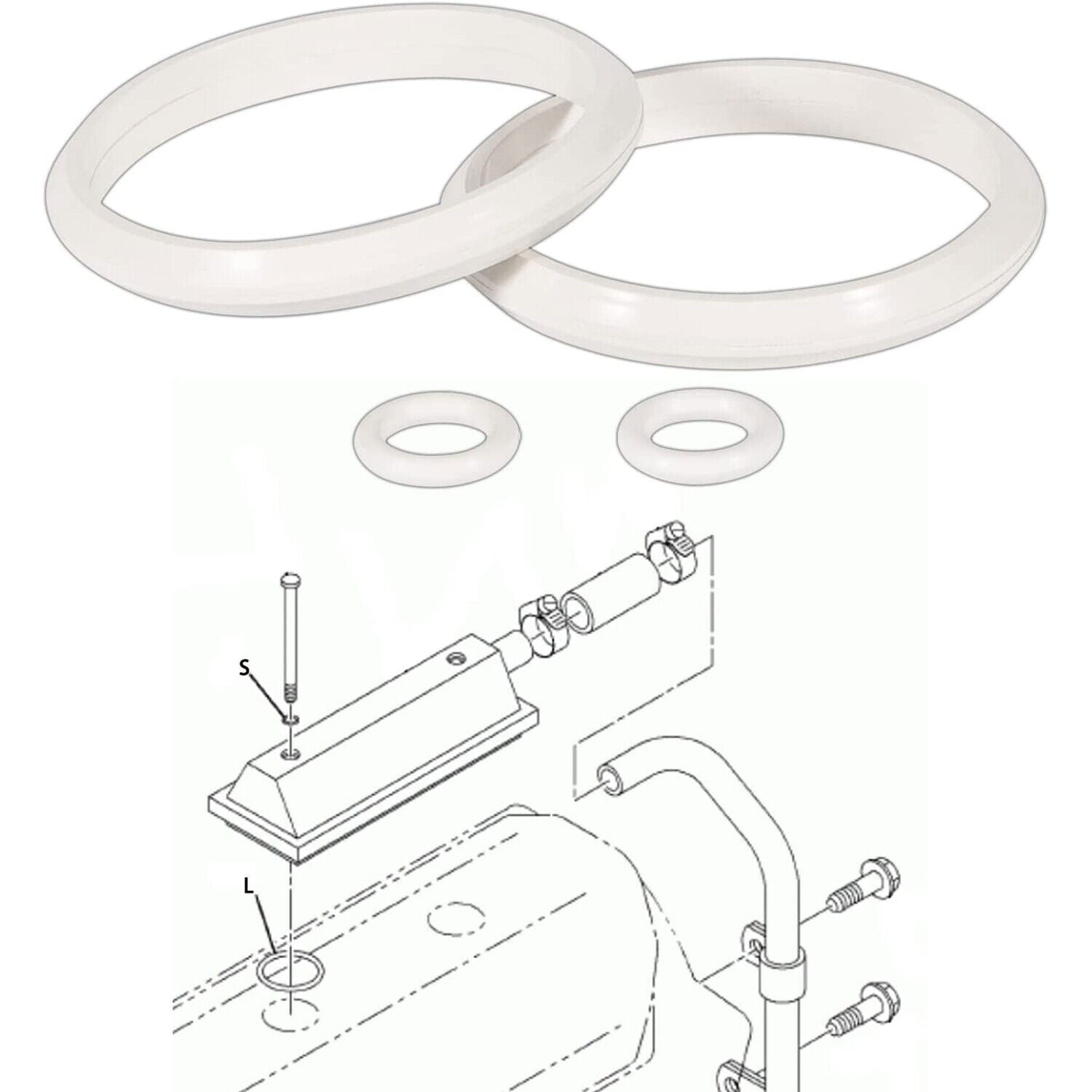 7.3L Powerstroke Diesel Engine Crankcase CCV Breather O-Ring Vent Valve Seal Kit