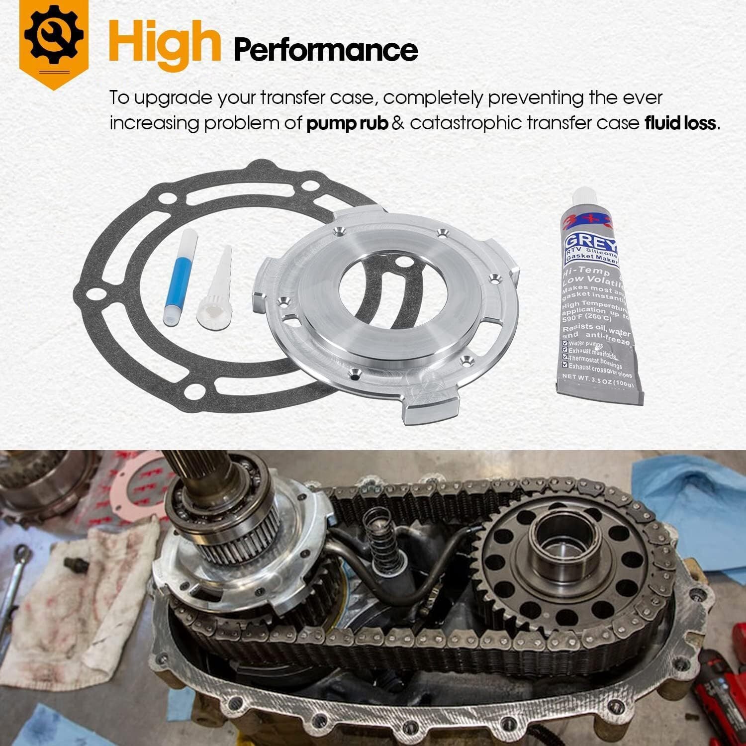 10001 Transfer Case Pump Upgrade Kit for GM Transfer Case 136,146,246,261, 263HD