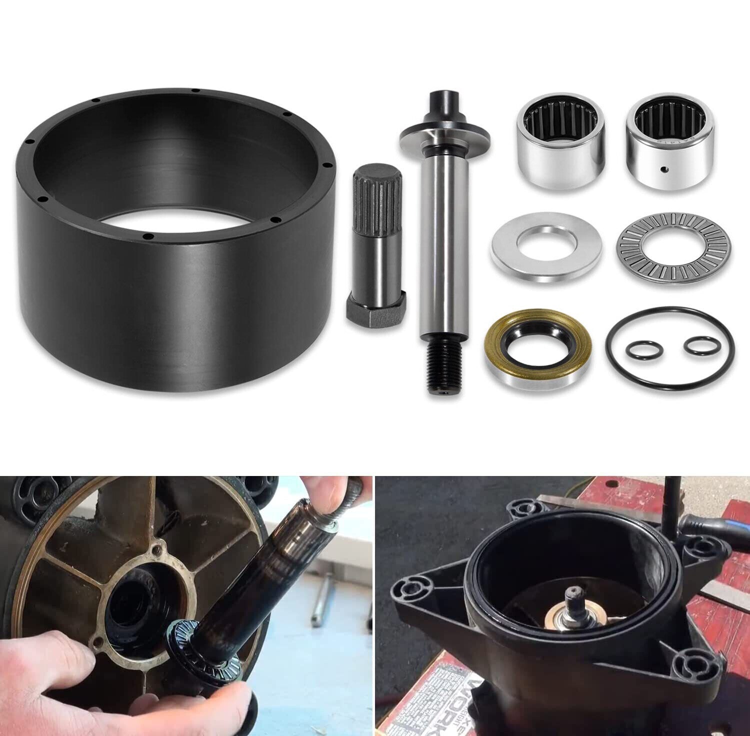 For 1994-2002 SeaDoo Jet Pump Rebuild Kit Wear Ring Impeller Shaft Seal Oil Tool
