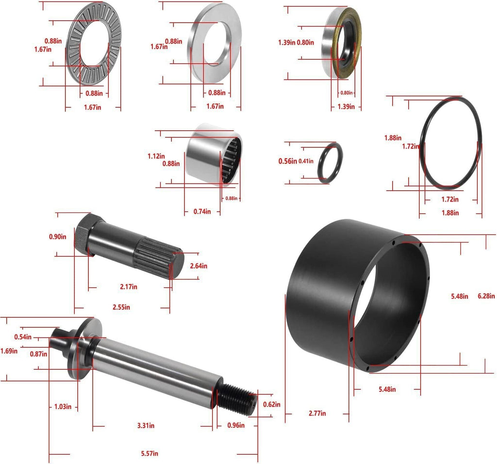 For 1994-2002 SeaDoo Jet Pump Rebuild Kit Wear Ring Impeller Shaft Seal Oil Tool