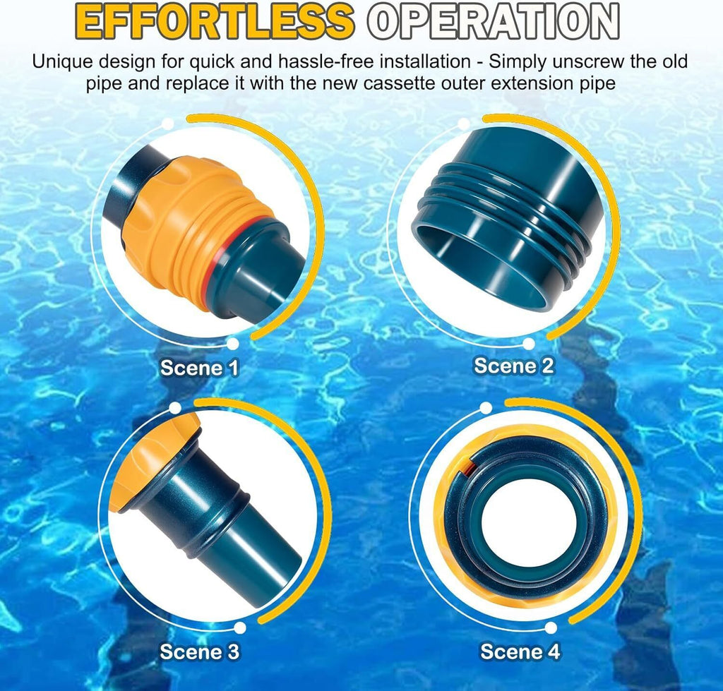 W70326 Cassette Outer Extension Pipe with Handnut for Zodiac Baracuda G3/G3 Pro