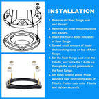 Dometic Sealand 385310063 Floor Flange Seal Replacement Kit W/ Mounting Hardware