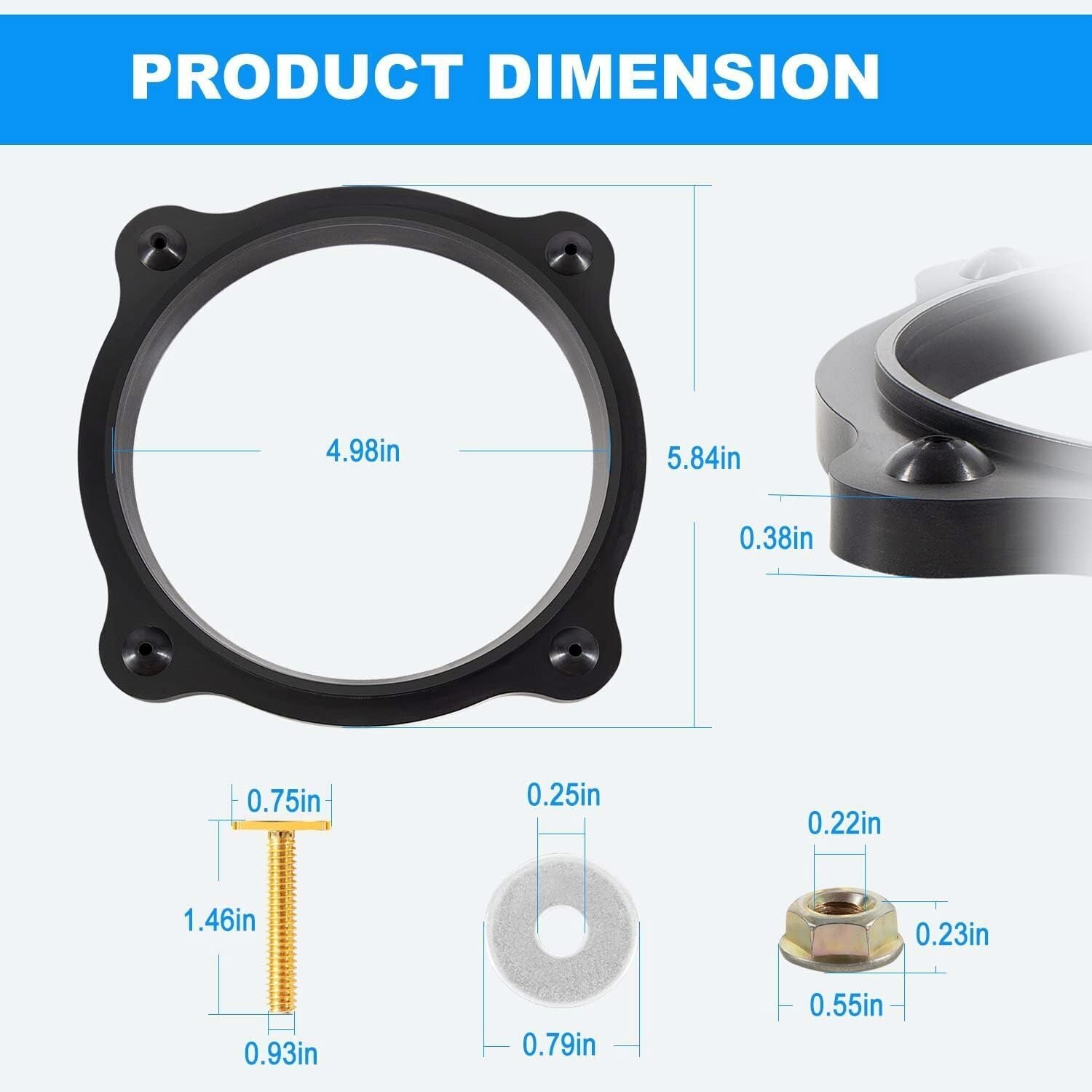 Dometic Sealand 385310063 Floor Flange Seal Replacement Kit W/ Mounting Hardware