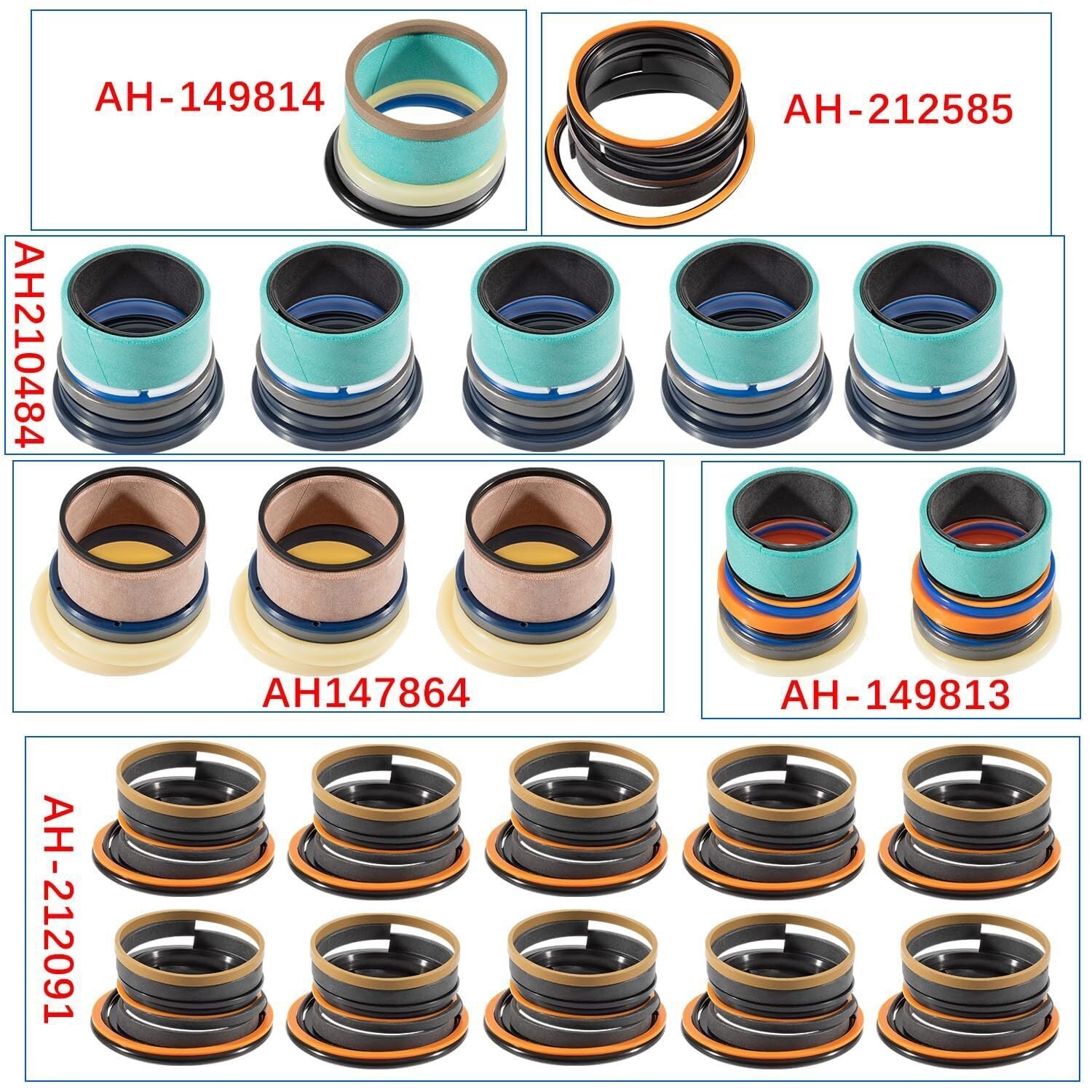 Whole Machine Hydraulic Cylinder Repair Seal Kit for John Deere JD 310E Backhoe