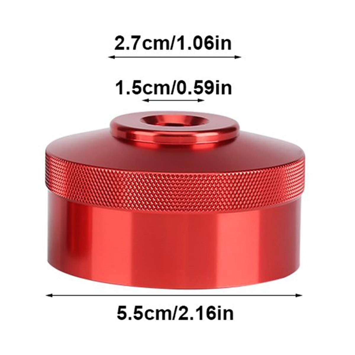 Aluminum Extended Run Gas Cap for Honda Generator EU1000i EU2000i EU2200i (Red)