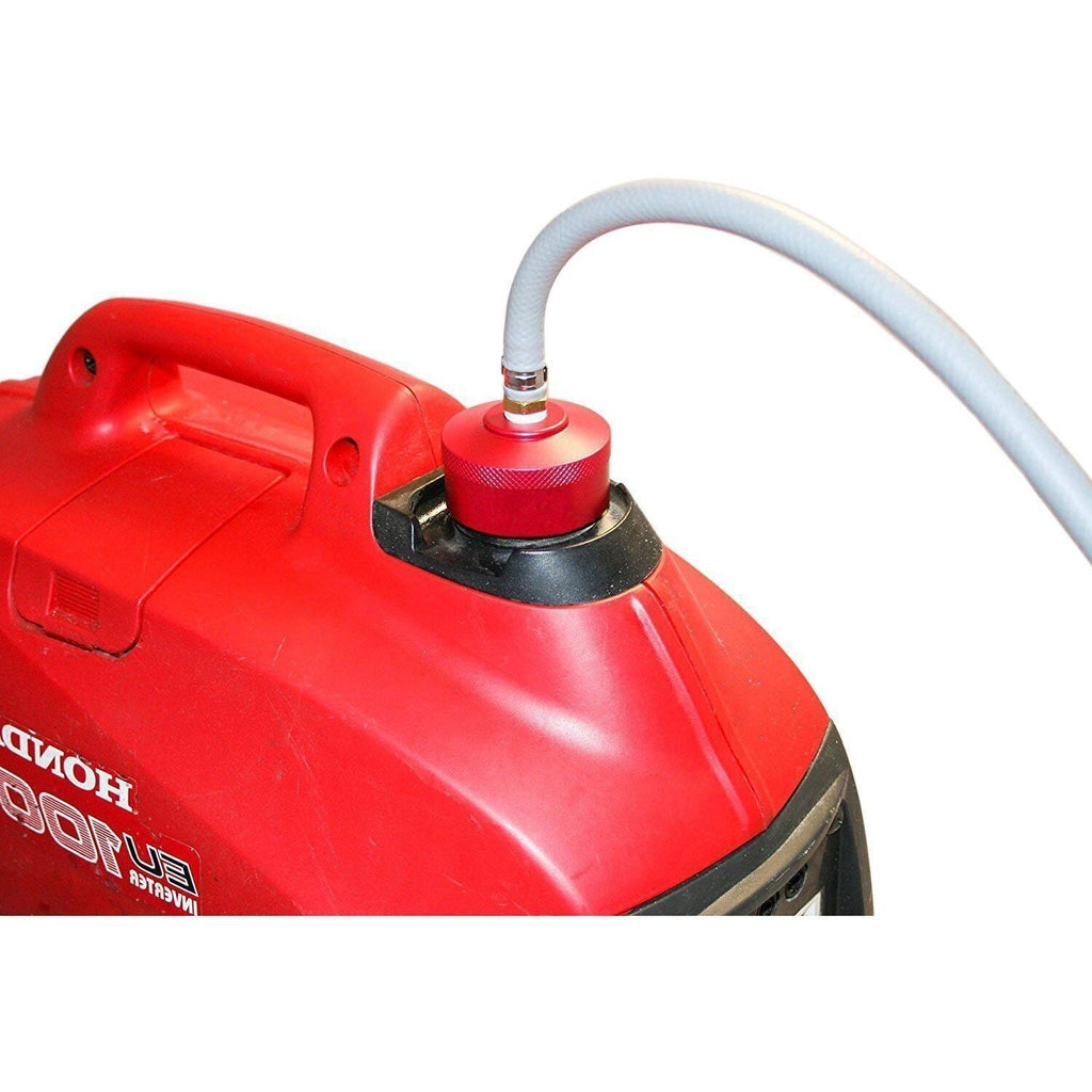 Aluminum Extended Run Gas Cap for Honda Generator EU1000i EU2000i EU2200i (Red)