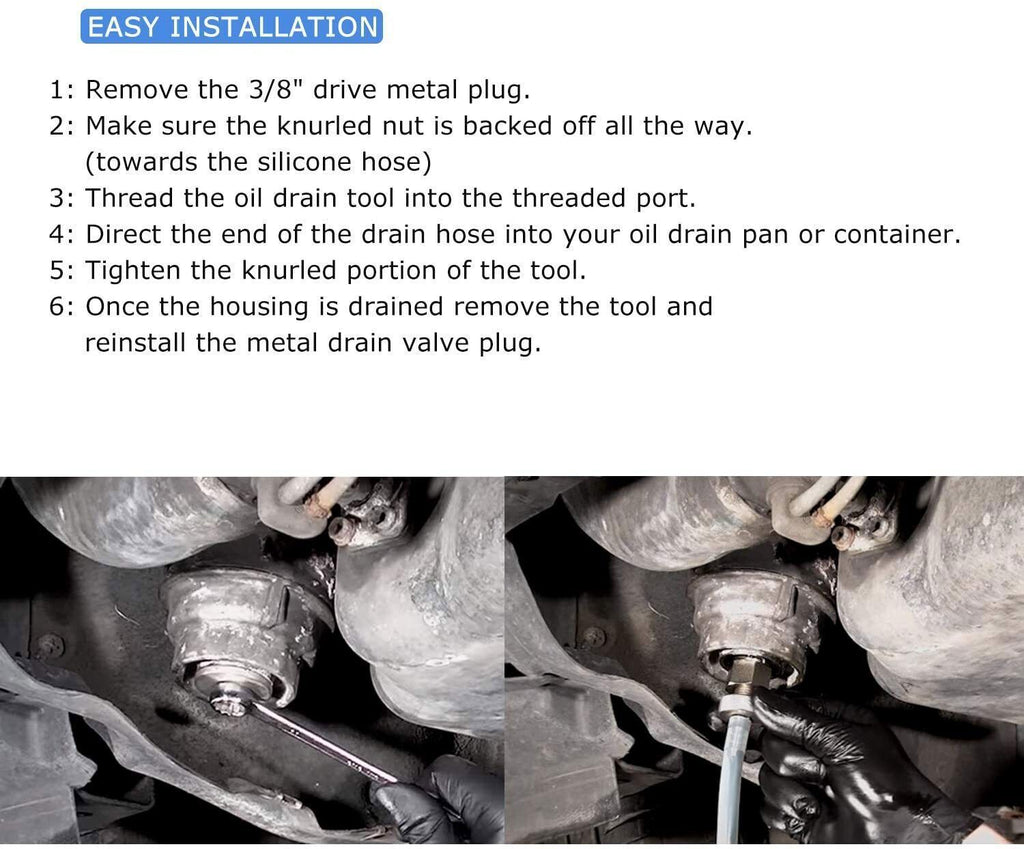 Oil Filter Release Drain Hose Tool for Toyota, Lexus, Scion 2.0L-5.7L Engines