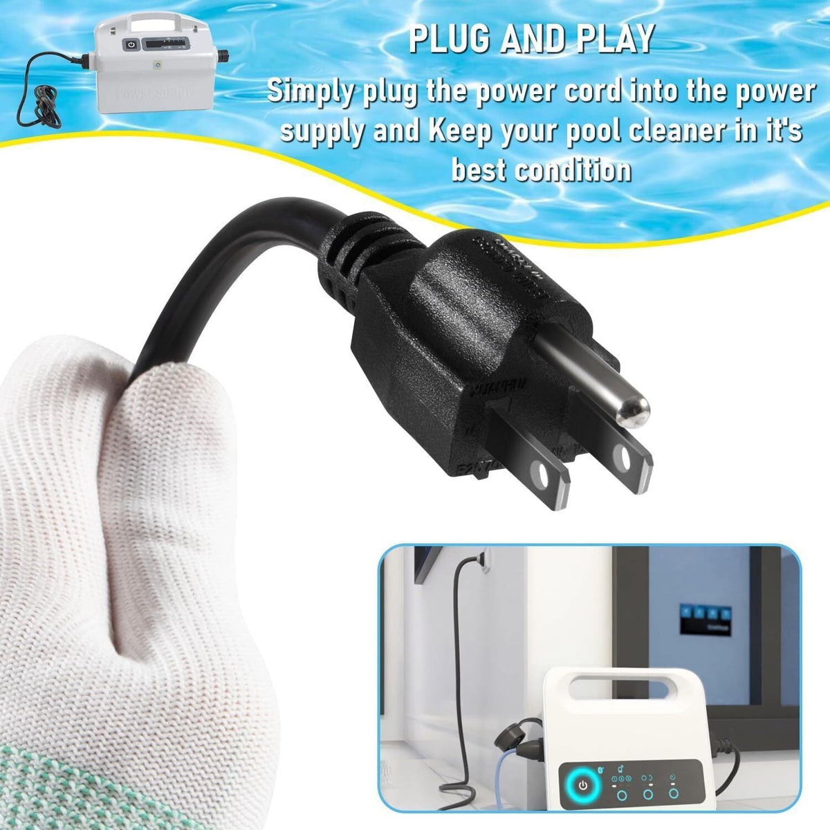 Maytronics Dolphin Power Supply Cord 58984402L 58984402LF