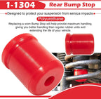 1-1303 & 1-1304 Polyurethane Front & Rear Bump Stop for Jeep Wrangler JK/JKU 4PC