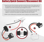 Trolling Motor Quick Connect Plug Marine Battery Connector for Newport Kayak