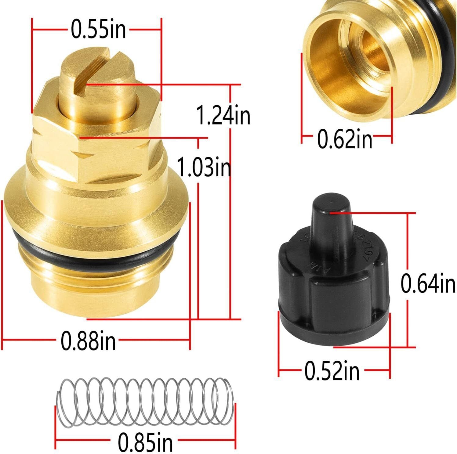 12318 Stop-Check Valve Kit for Moen Legend Icon One-Handle Tub & Shower Faucets