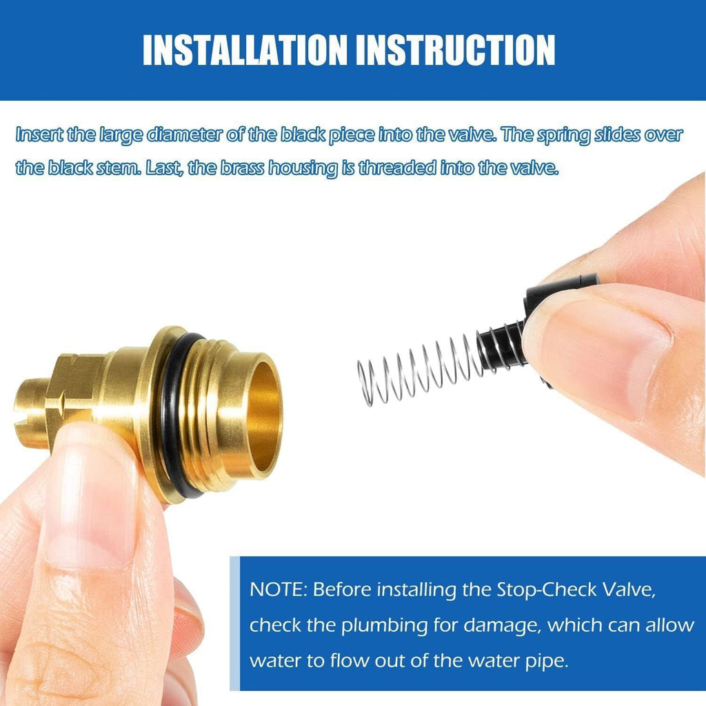 12318 Stop-Check Valve Kit for Moen Legend Icon One-Handle Tub & Shower Faucets