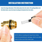 12318 Stop-Check Valve Kit for Moen Legend Icon One-Handle Tub & Shower Faucets