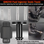 Fuel Injector Seal Install Tool Kit EN-49245 & EN-51105 For GM 245 Subaru Bosch