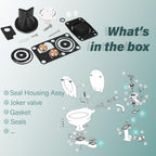 for Jabsco 29045-3000 Marine Manual Toilet Service Kit Fit for 29090-3 & 29120-3