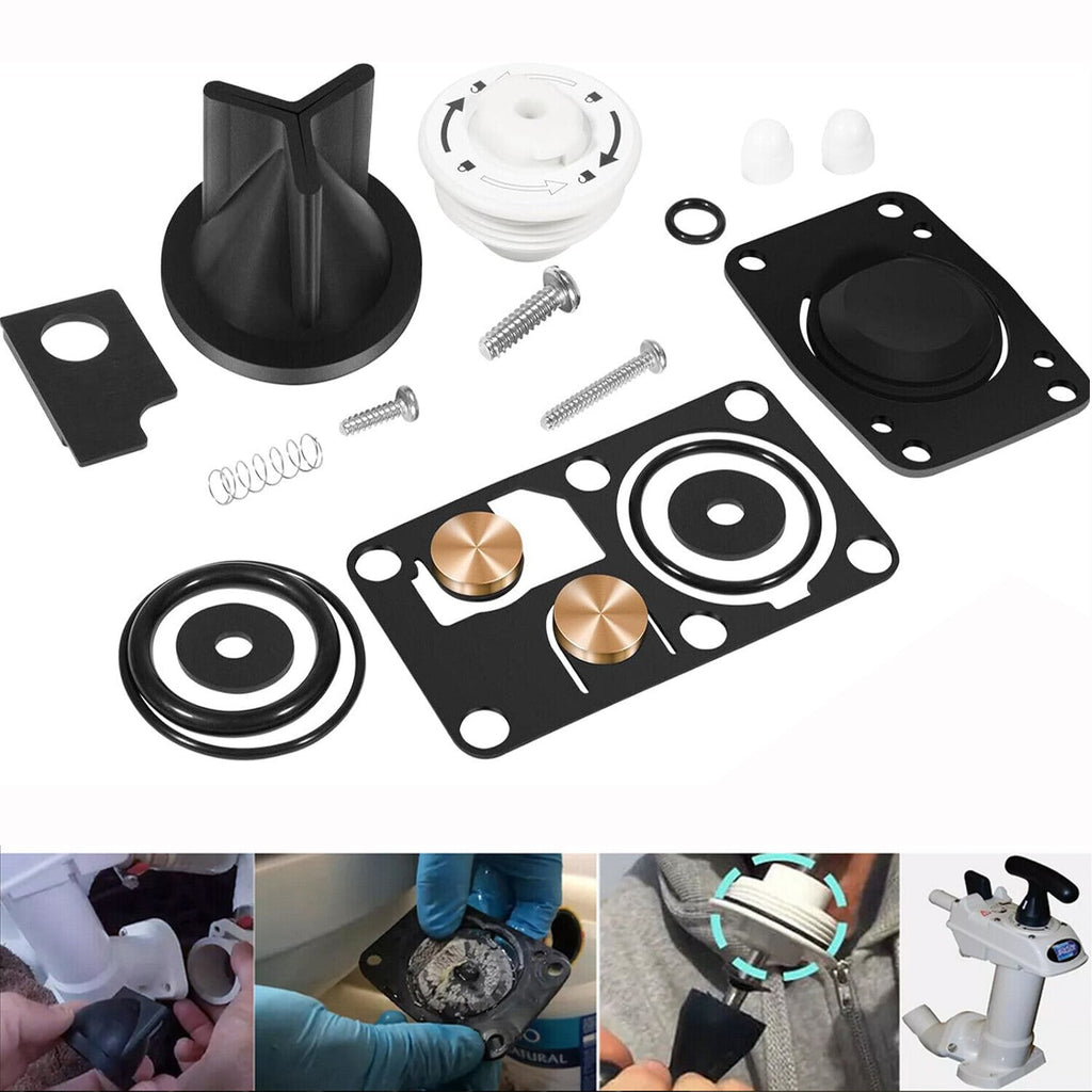 for Jabsco 29045-3000 Marine Manual Toilet Service Kit Fit for 29090-3 & 29120-3