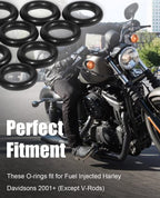 Fuel Line Male End O-Ring Rebuild Kit MC6005 MC600-5 for Harley Davidson Street