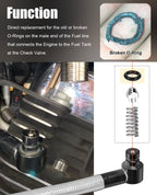 Fuel Line Male End O-Ring Rebuild Kit MC6005 MC600-5 for Harley Davidson Street