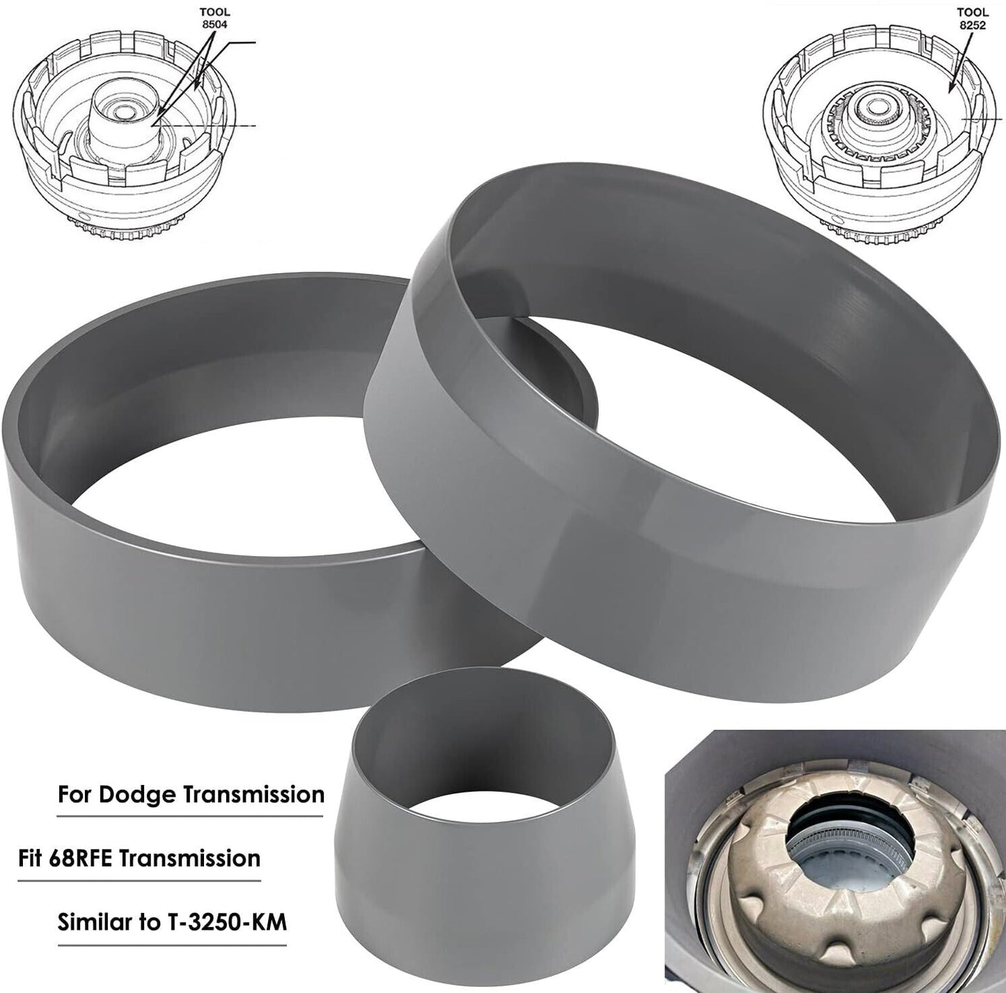 68RFE Transmission Underdrive Piston and Retainer Install Tool Similar T-3250-KM