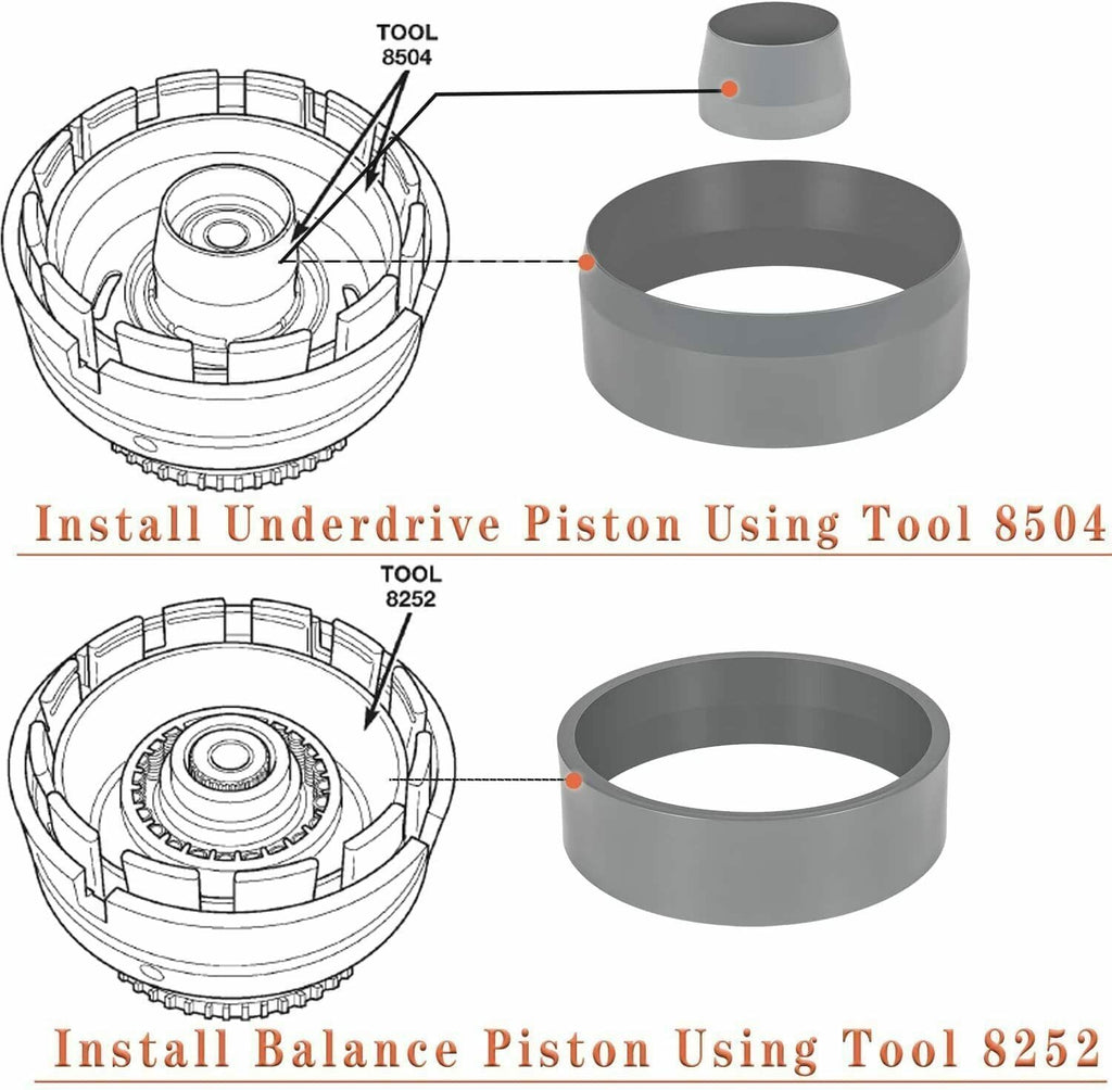 68RFE Transmission Underdrive Piston and Retainer Install Tool Similar T-3250-KM