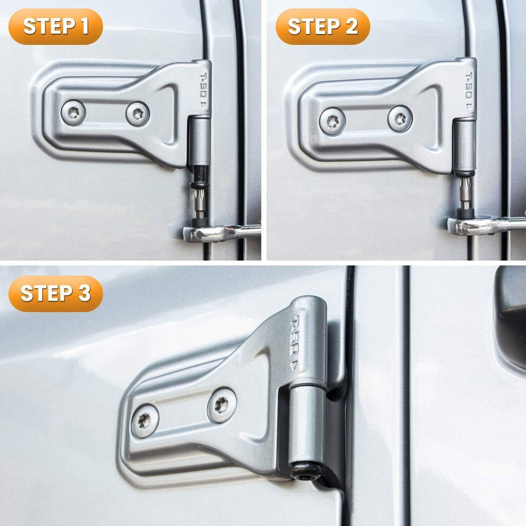 Door Hinge Nuts For Jeep Wrangler JK JKU JL JLU Gladiator JT 2/4-Door 2007-2021