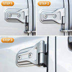 Door Hinge Nuts For Jeep Wrangler JK JKU JL JLU Gladiator JT 2/4-Door 2007-2021