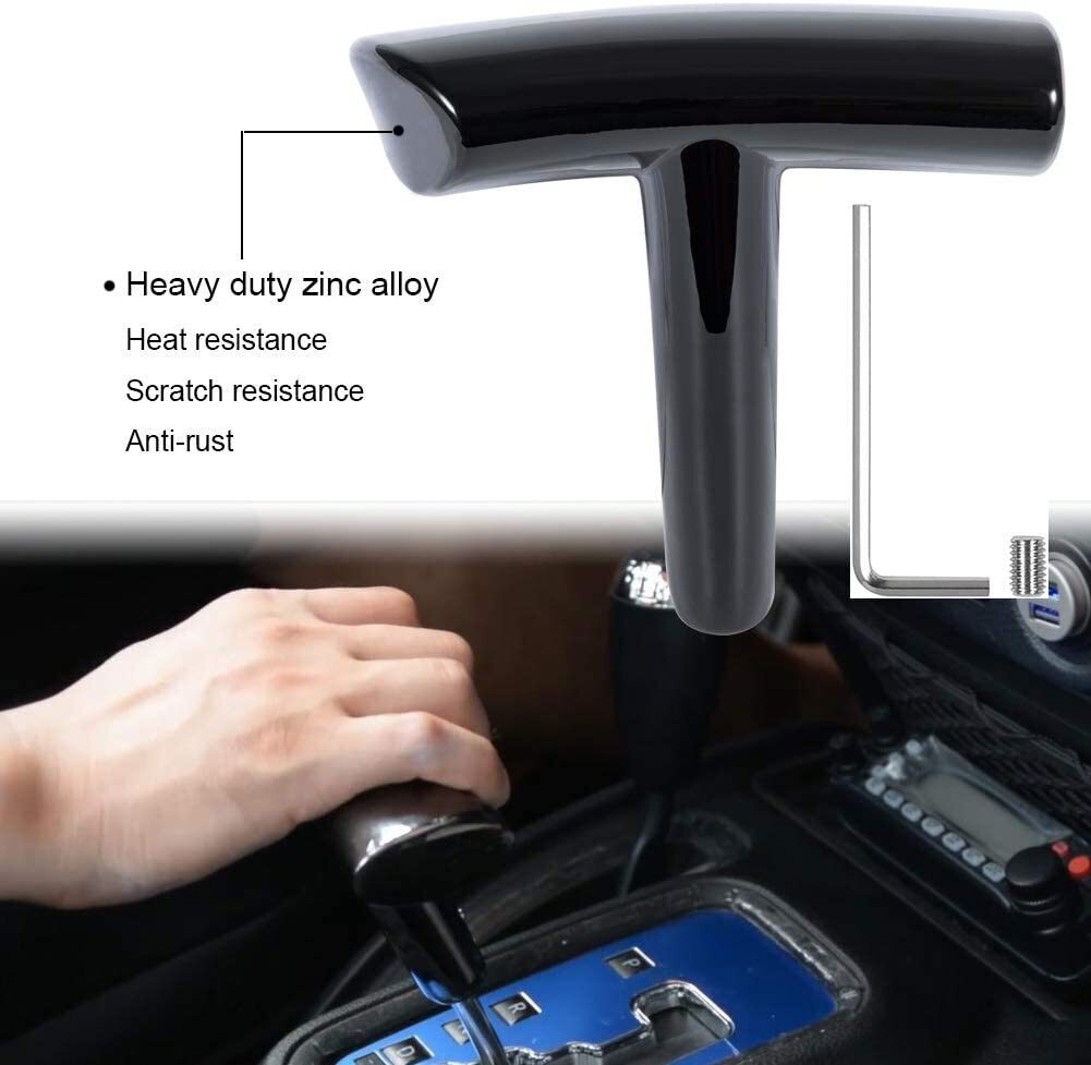 T-Handle Shift Knob Automatic Gear Stick Shifter for Jeep Wrangler Dodge