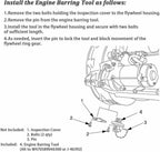 For Detroit Diesel DD15 Camshaft Timing Tool TDC Locating Pin & Engine Tool Kit